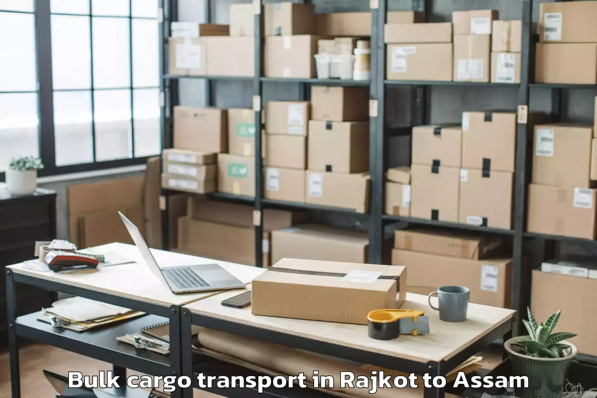 Professional Rajkot to Tengakhat Bulk Cargo Transport